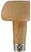 Graver handle, half-head, mushroom shaped 1-1/2" x 1-1/4", pressure fit